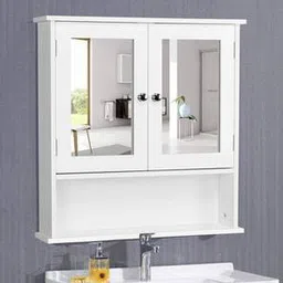 woodenmood White Solid Wood Wall Shelf-picture-30