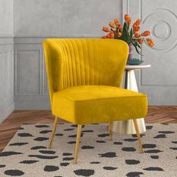 home lifestylez Fission Accent Chair in Yellow Colour-picture-3