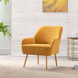 home lifestylez Ellie Accent Chair in Yellow Colour-picture-20