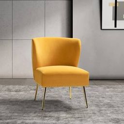 Rabel Accent Chair in Yellow Colour-image-10