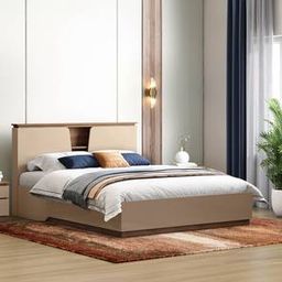 urban ladder Sydney Hydraulic Storage Bed in Beige High Gloss Finish-picture-36