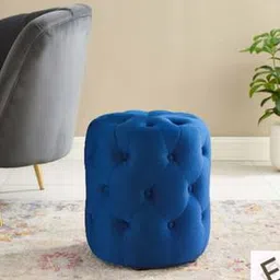 Amanda Pouffe in Navy Blue Colour-image-89