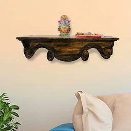 disoo fashions Thomas Coffee Walnut Solid Wood Wall Shelf-picture-20