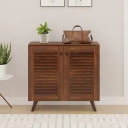 bluewud Carlem Engineered Wood Shoe Rack in Brown Maple Finish-picture-20
