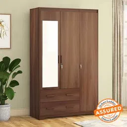 urban ladder Hilton Engineered Wood 3 Door Wardrobe in Chestnut Acacia Finish-picture-29