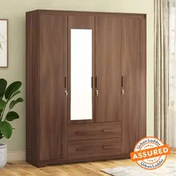 urban ladder Hilton Engineered Wood 4 Door Wardrobe in Chestnut Acacia Finish-picture-30