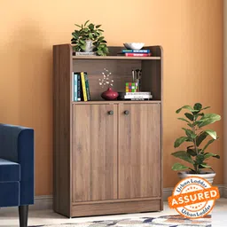 urban ladder Miles Engineered Wood Bookshelf in Classic Walnut Finish-picture-1