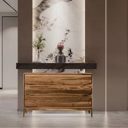 Batik Natural Veneer Chest of 3 Drawers in Natural Finish-image-92