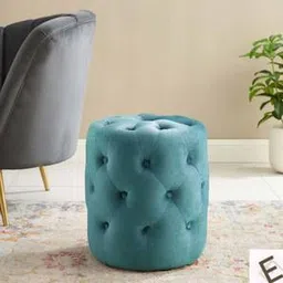 Amanda Pouffe in Peacock Teal Colour-image-40