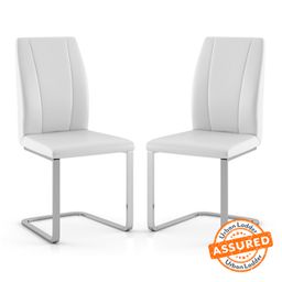 urban ladder Seneca Metal Dining Chair set of 2 in Glacial White Finish-picture-35