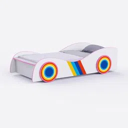 boingg! - a happy start Jelly Engineered Wood Open storage Bed in White Colour-picture-20