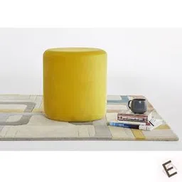 Serie O Pouffe in Daisy Yellow Colour-image-85