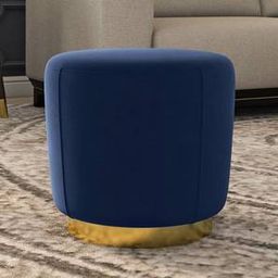 urban ladder Sinata Ottoman in Blue Velvet Antique Brass-picture-31