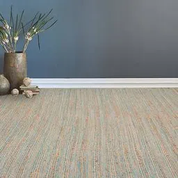 saraswati global Blue Stripes Hand Woven Jute Carpet-picture-29