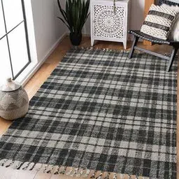 saraswati global Charcoal Abstract Hand Woven Jute Carpet-picture-49