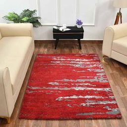presto Multicolor Abstract Machine Made Polyester 2 X 5 Feet Carpet-picture-38