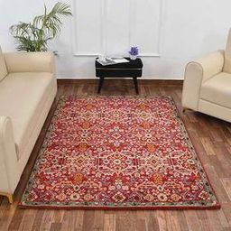 presto Multicolor Traditional Machine Made Polyester 5 X 7 Feet Carpet-picture-39