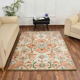 presto Multicolor Traditional Machine Made Polyester 4 X 6 Feet Carpet-picture-36