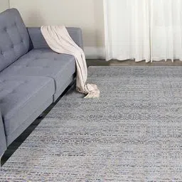 saraswati global Polo Blue Stripes Hand Woven Jute Carpet-picture-11