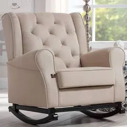 wooden twist Kimberlin Lounge Chair in Beige Colour-picture-38