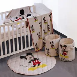 pluchi I Love Mickey Mouse - Disney Cotton Knitted Throw / Ac Blanket For Kids-picture-36