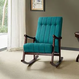 wooden twist Edwards Lounge Chair in Blue Colour-picture-47