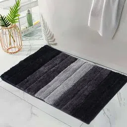 luxe home international Anthra Solid Micro Fiber Bath Mat - Set of 1-picture-13