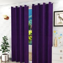 presto Purple Polyester Window Curtain-picture-30