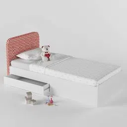boingg! - a happy start Nikki Engineered Wood King Size Box Storage Bed in White Finish-picture-38