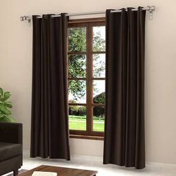 urban ladder Dawn Brown Polyester Room Darkening Door Curtain-picture-3