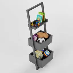 boingg! - a happy start Engineered Wood Kids Storage Cabinet in Slate Grey Colour-picture-49