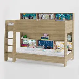 boingg! - a happy start Engineered Wood Bunk Bed in Blue Colour-picture-0