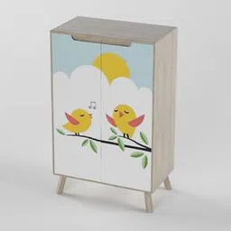 boingg! - a happy start Picture Perfect Engineered Wood Kids Storage Cabinet in White Colour-picture-47