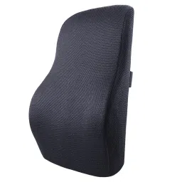 SLEEPSIA Memory Foam Lumbar Support Pillow, Ventilated With Cooling Gel, Lumbar Support Black-picture-23