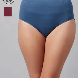 C9 AIRWEAR Women Pack Of 2 Solid Seamless Hipster Briefs-picture-17