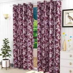 presto Pink Polyester Window Curtain-picture-48