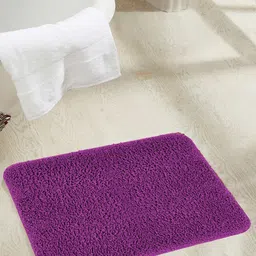 OBSESSIONS Purple Solid 1300 GSM Bath Mat-image-7