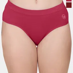 POOJA RAGENEE Pack of 2 Mid-Rise Anti-Odour Hipster Briefs-image-64