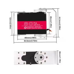 DSServo RDS5180 80KG Metal Gear Digital Servo High Torque Dual Shaft RC Servo 180°, 270° (Optional) Degree Rotation Stainless Steel Gear Servo With U Mount Bracket For RC Car & DIY RobotDSServo RDS5180 80KG Metal Gear Digital Servo High Torque Dual Shaft RC Servo 180°, 270° (Optional) Degree Rotation Stainless Steel Gear Servo With U Mount Bracket For RC Car & DIY Robot image 4