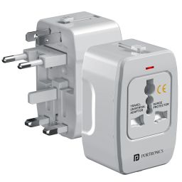 Portronics JuiceMate 3 Universal Travel Adapter with 6A AC Socket for Fast Charge image 1