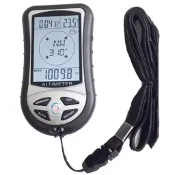 8 in 1 Handheld GPS Compass Altimeter Barometer Watch with Calendar & Forecast Timer image 1
