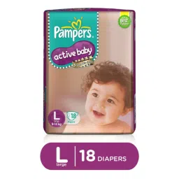 Pampers Active Baby Diapers, Large-picture-30