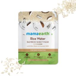 Mamaearth Rice Water Bamboo Sheet Mask with Rice Water & Coconut Milk for Deep Hydration-picture-3