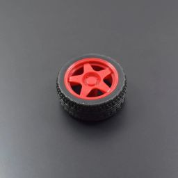 65mm Rubber Tyre Wheel for BO Motors - Red - RS198765mm Rubber Tyre Wheel for BO Motors - Red - RS1987-4