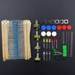 Electronics Component Pack with 30 Kinds 600PCS Resistance Kit, LEDs, Switch, Potentiometer - RS2137Electronics Component Pack with 30 Kinds 600PCS Resistance Kit, LEDs, Switch, Potentiometer - RS2137-21