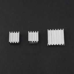 3pcs Adhesive Aluminum Heat Sink Pure Aluminium Heat sinks for Raspberry Pi 3 Model A/A+/B/B+ - RS0253pcs Adhesive Aluminum Heat Sink Pure Aluminium Heat sinks for Raspberry Pi 3 Model A/A+/B/B+ - RS025-49
