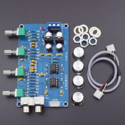 NE5532 Stereo Pre-amp Preamplifier Tone Board Audio 4 Channels Amplifier Board - RS1211NE5532 Stereo Pre-amp Preamplifier Tone Board Audio 4 Channels Amplifier Board - RS1211-25
