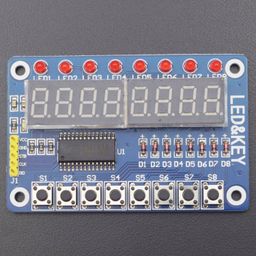 TM1638 Digital 8-Bit LED Tube 8 Keys Display Module with Dupont line - RS1881TM1638 Digital 8-Bit LED Tube 8 Keys Display Module with Dupont line - RS1881 image 2