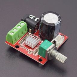 12 Volt Amplifier Board, PAM8610 Mini Stereo AMP 2 x 10W Digital Audio Amplify Circuit Class D- RS121712 Volt Amplifier Board, PAM8610 Mini Stereo AMP 2 x 10W Digital Audio Amplify Circuit Class D- RS1217-28
