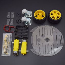 Smart car chassis 2wd / robot tracing strong magnetic motor car rt-4 / avoidance car with code disk for arduino - RS436Smart car chassis 2wd / robot tracing strong magnetic motor car rt-4 / avoidance car with code disk for arduino - RS436 image 4